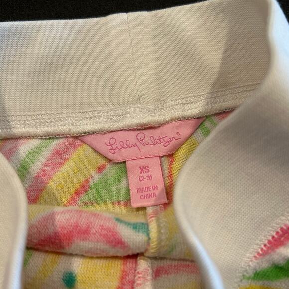 Lilly Pulitzer Paisley Terry Cloth Set, Pink/White, Toddler Girl Size 2/3 - Picture 8 of 9